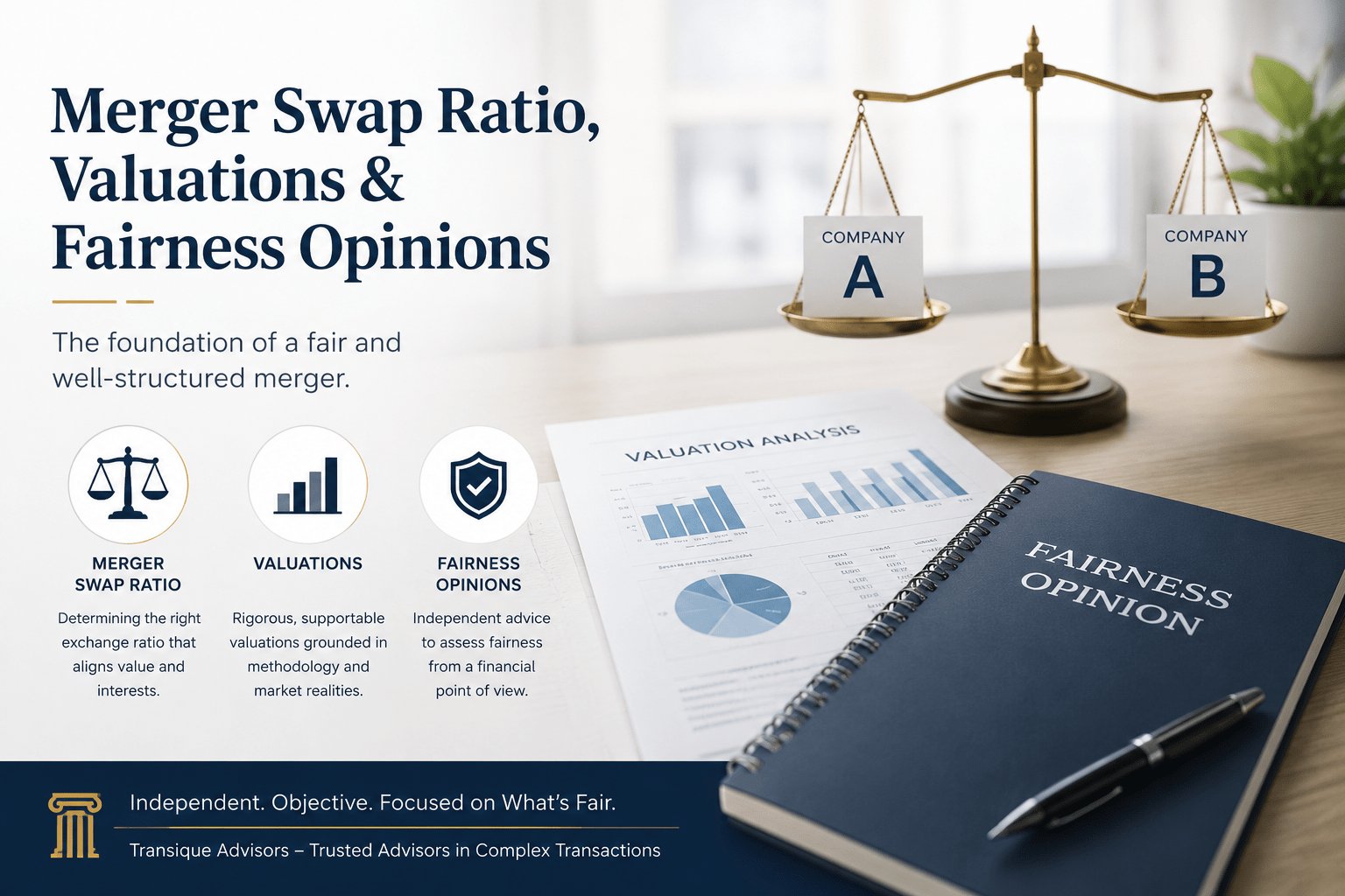 Merger swap-ratio valuation and fairness opinion — scheme of arrangement India